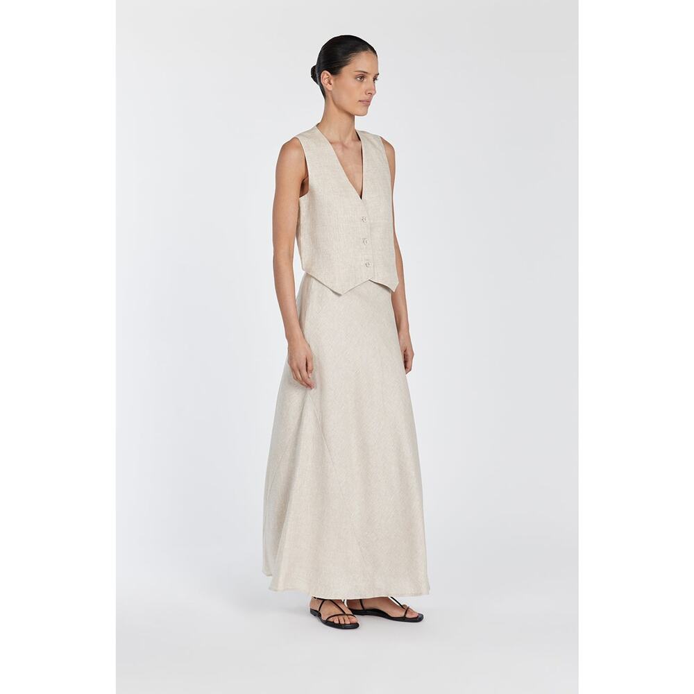 Dissh Banks Linen Vest - 4 - Natural - Picture 3 of 5